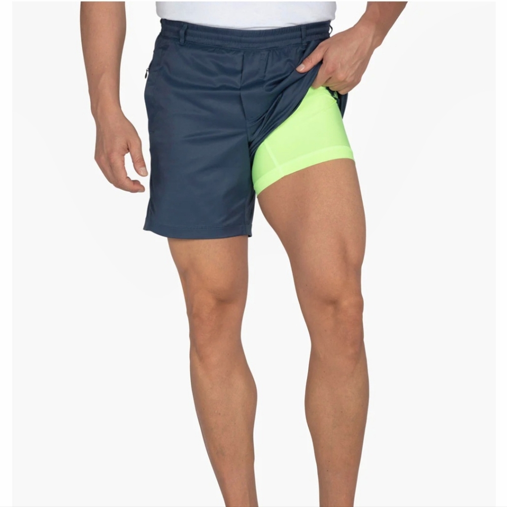 Birddogs Indianapolis Jones Shorts Navy Blue Men's Small Golf Activewear